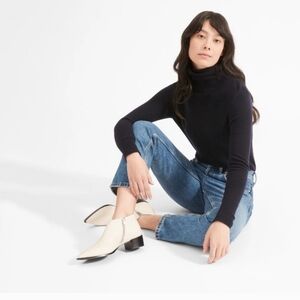 Everlane "Boss" Bootie In Pebbled Leather
